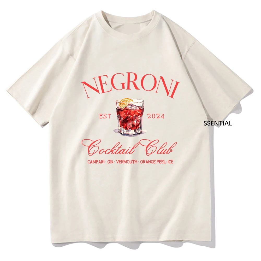Street Fashion Types - Negroni-T-shirt Club Social Unisexe en Coton