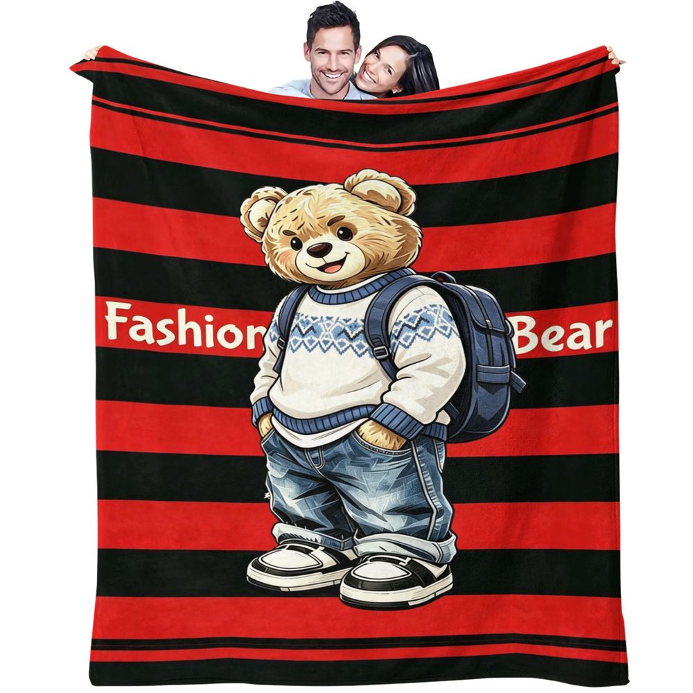 Street Fashion Dana - Couverture en flanelle Street Fashion Bear,
