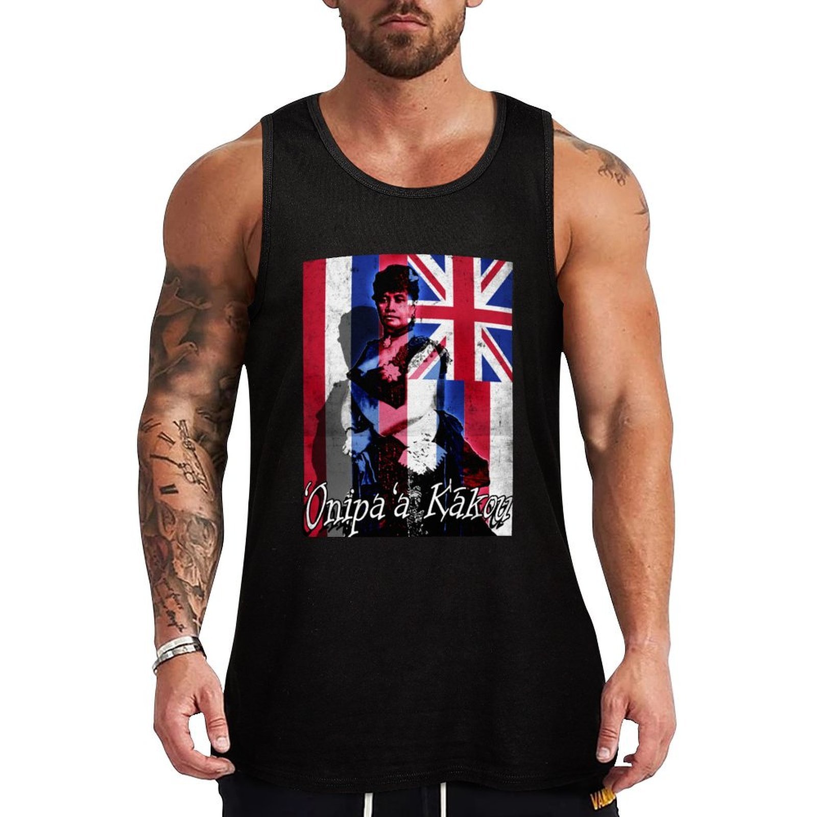 Queen Street Fashion - Débardeur Onipa'a Kākou Queen Liliuokalani Hawaiian