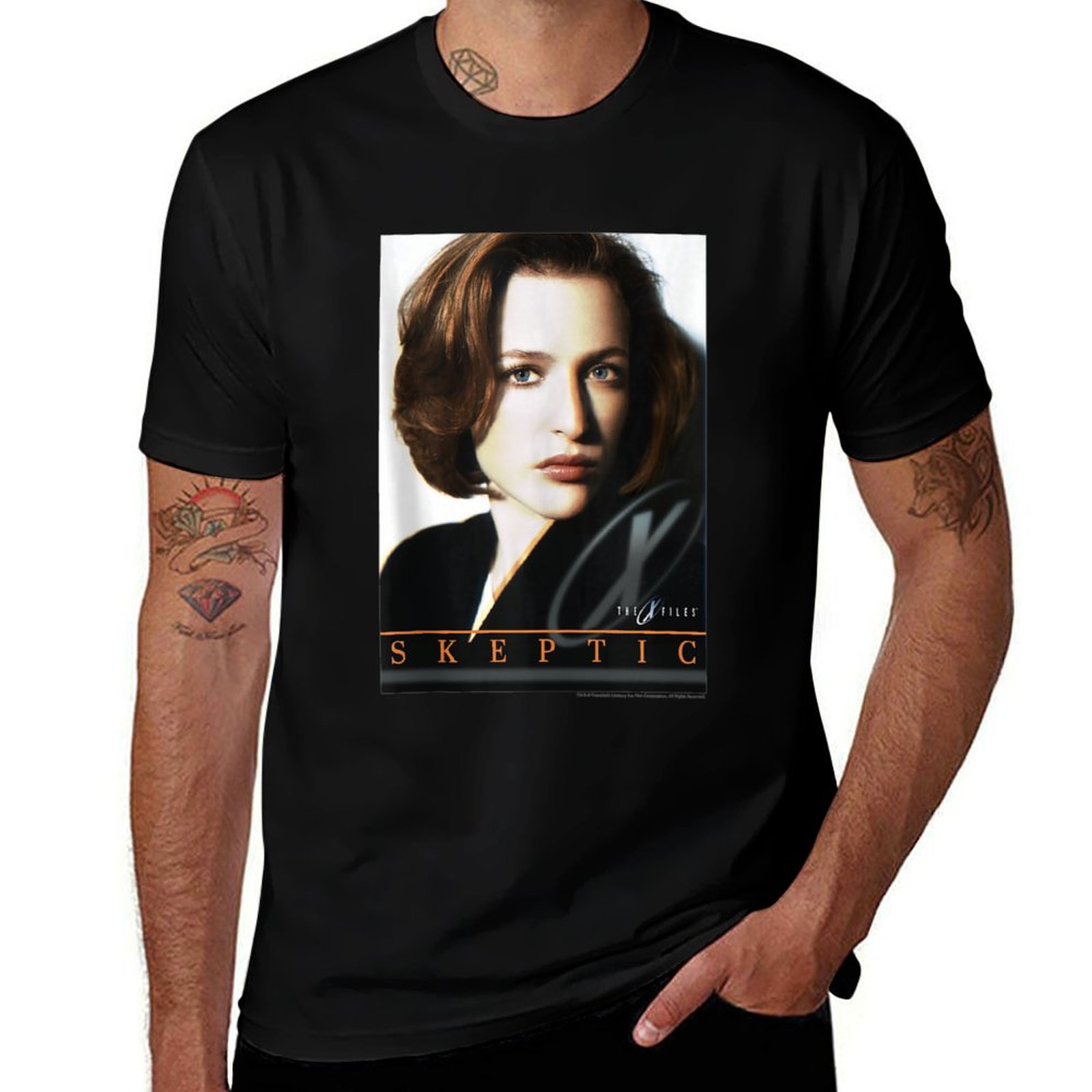 Street Fashion Dana - T-shirt Dana Scully Skeptic Portrait, t-shirt