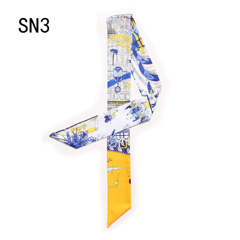 Street Fashion Paris - Foulard en soie imprimé pour femmes,
