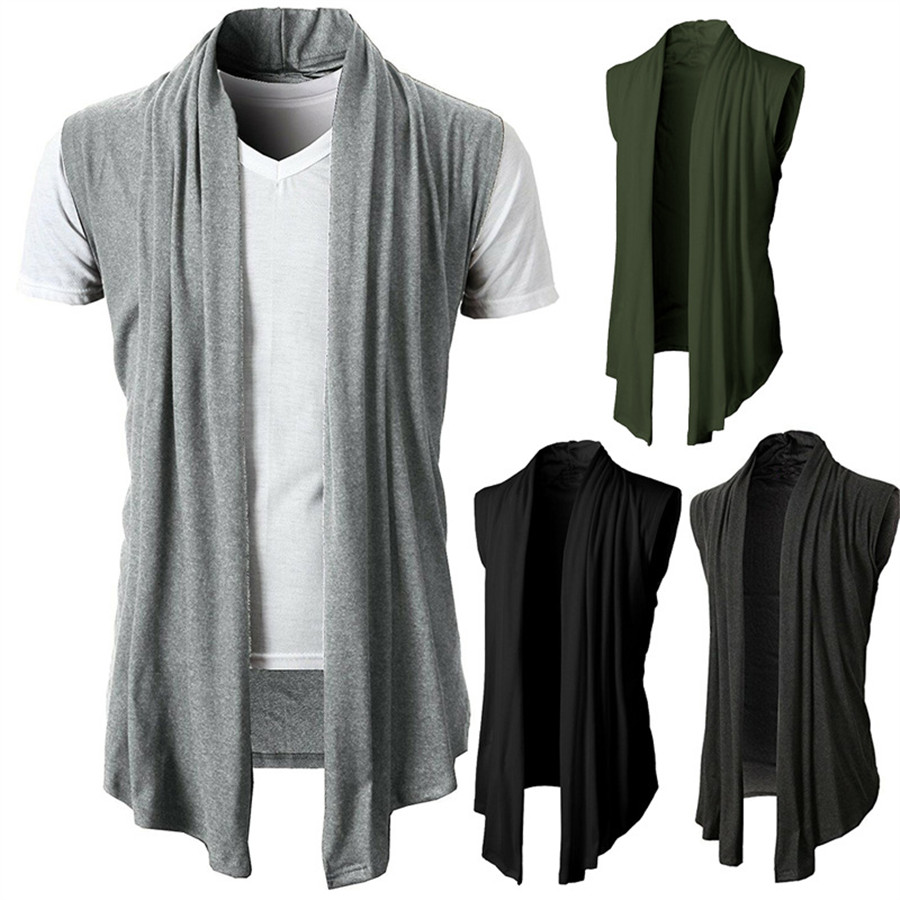 Street Fashion Jacket Men - Veste sans manches pour hommes, gilet