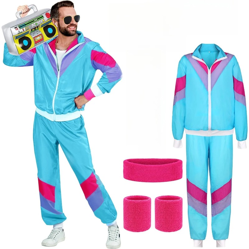 Street Fashion Jacket Men - Costumes fantaisie des années 80 et