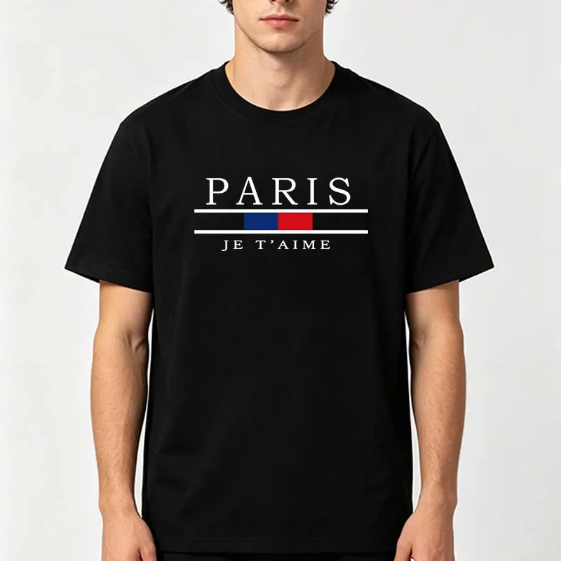 Street Fashion Paris - T-shirts imprimés graphiques Paris pour hommes