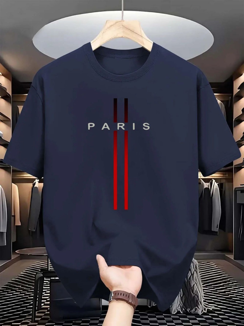Street Fashion Paris - T-shirt unisexe à manches courtes, imprimé