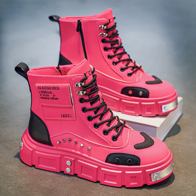 Street Fashion Designer - Bottes montantes confortables et respirantes pour
