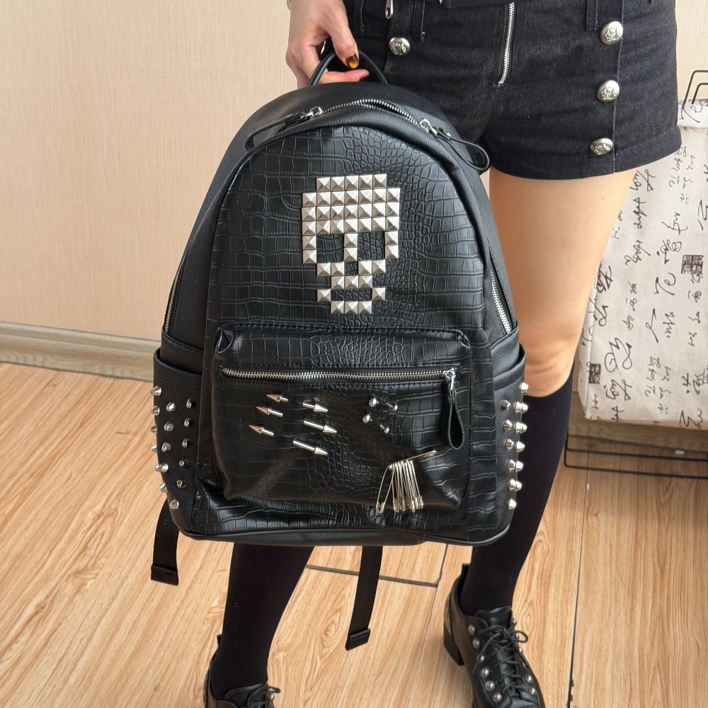 Street Fashion Types - Sac à dos original noir à