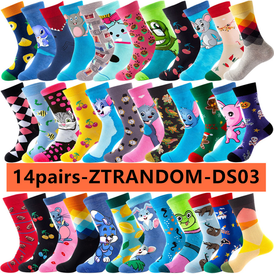 Street Fashion Anime - 14 paires de chaussettes décontractées Anime