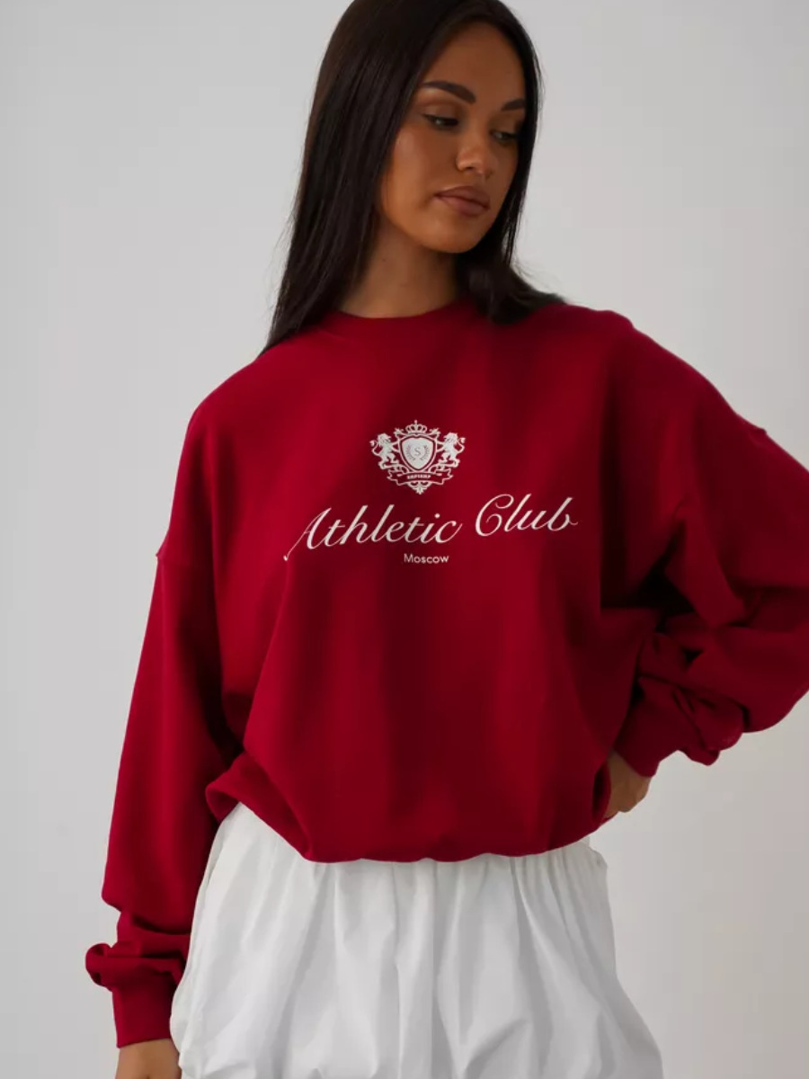Street Fashion Moscow - Sweat-shirt à crête pour filles russes,