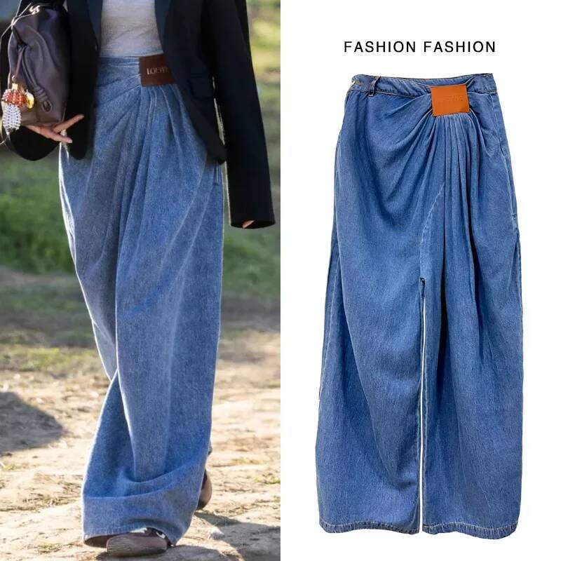 Street Fashion Taiwan - Jean large pour femme, nouvelle collection