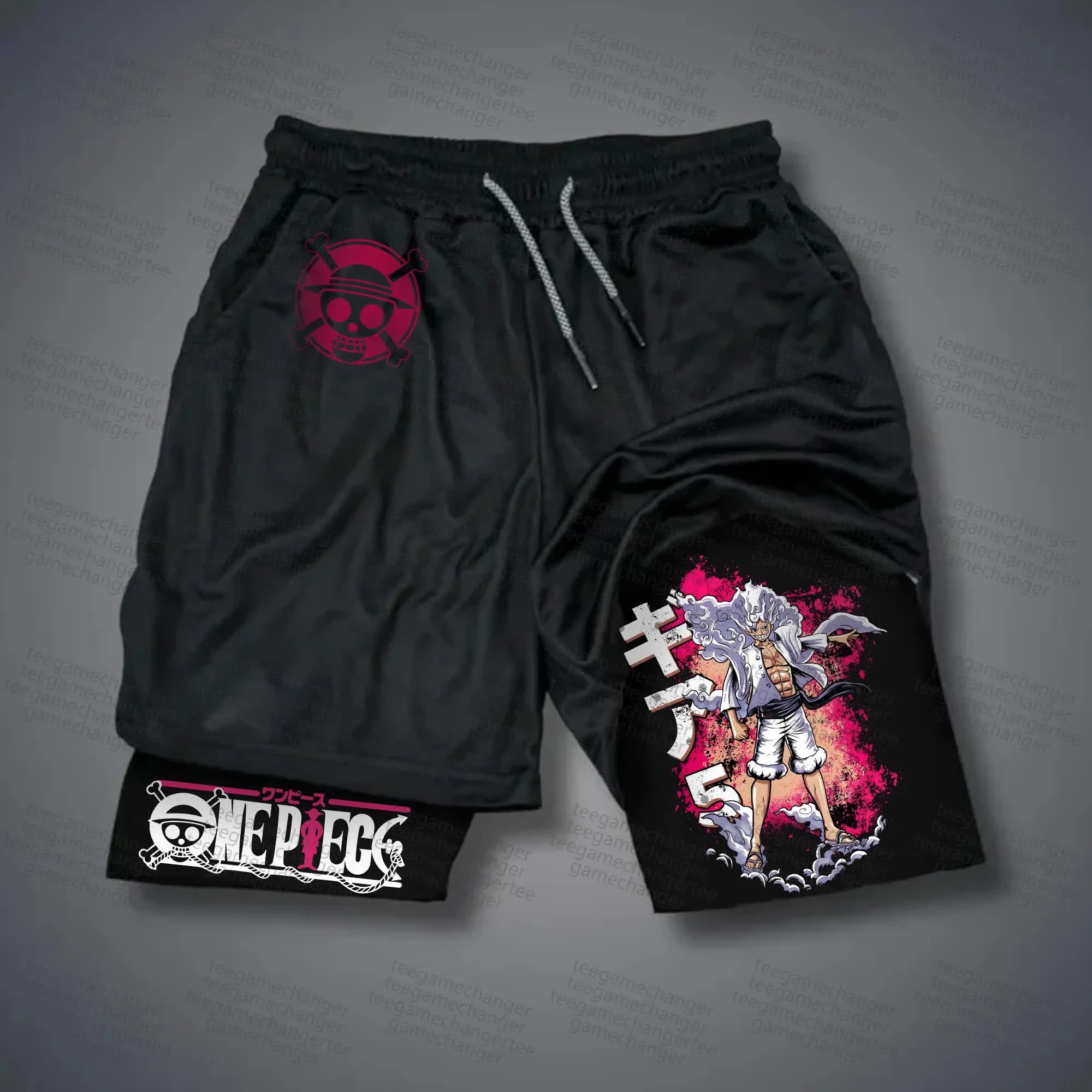Street Fashion Anime - Shorts de sport respirants en maille