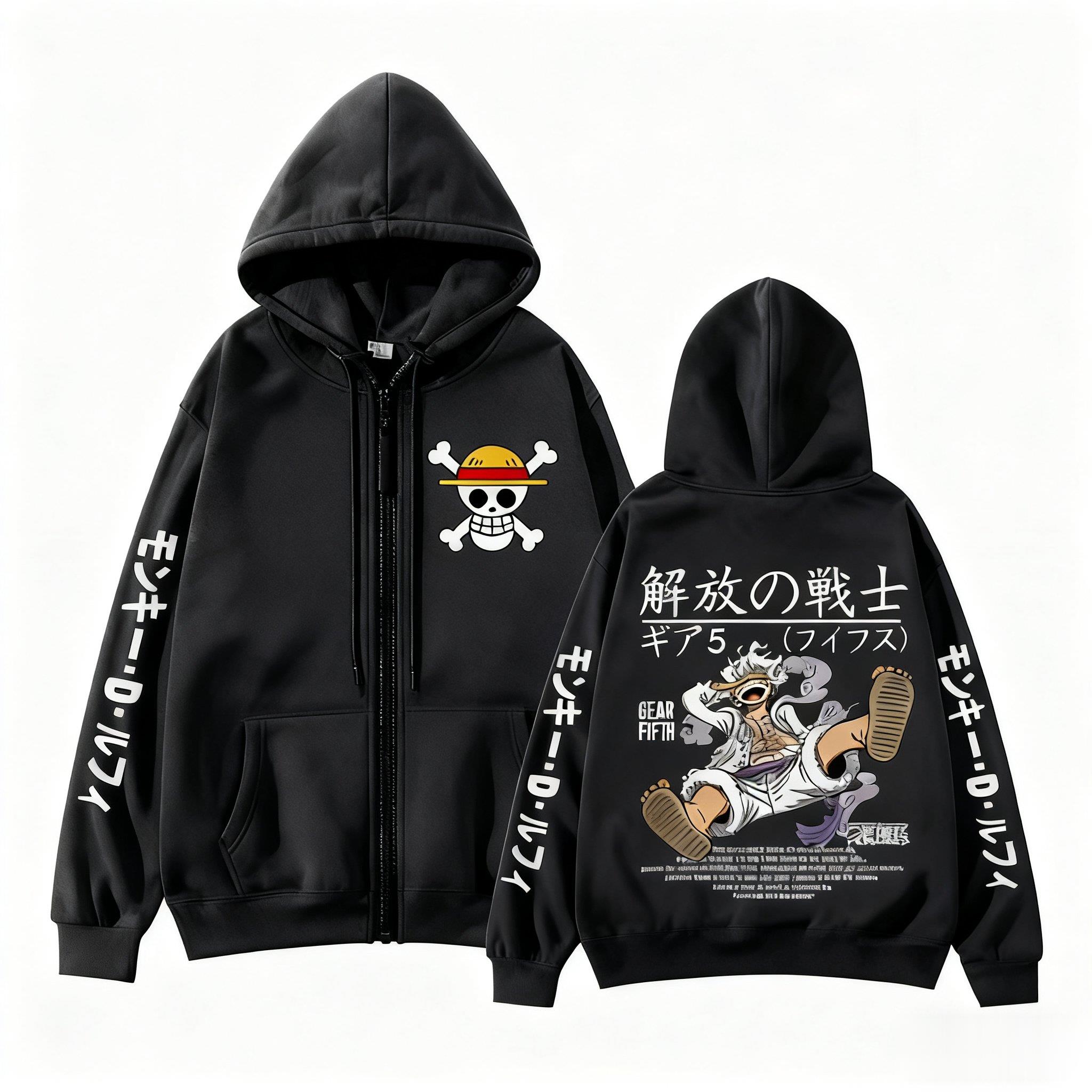 Street Fashion Jacket Men - Monkey D Luffy Gear 5 une