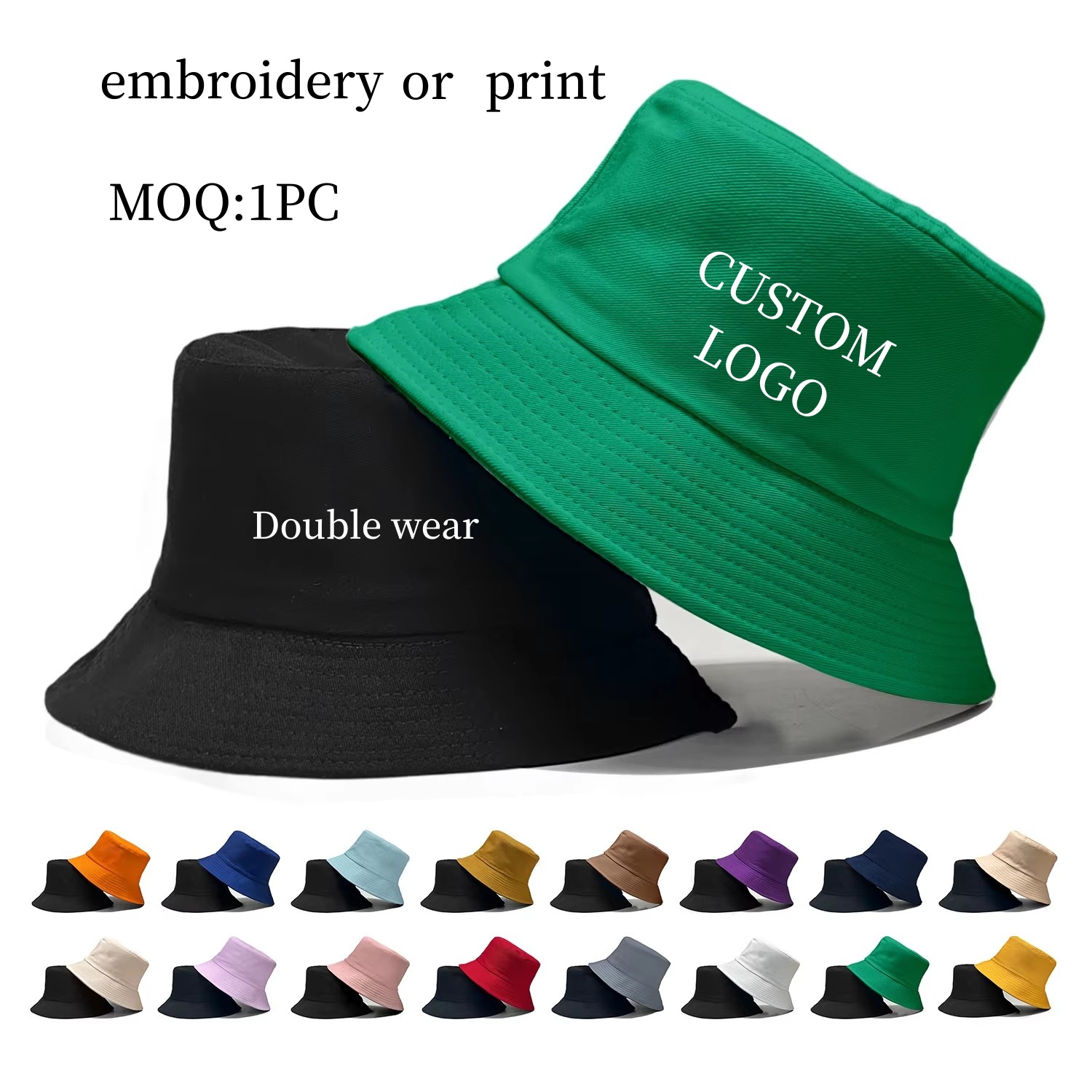 Baseball Cap Fitted - Casquette de pêcheur Double face avec
