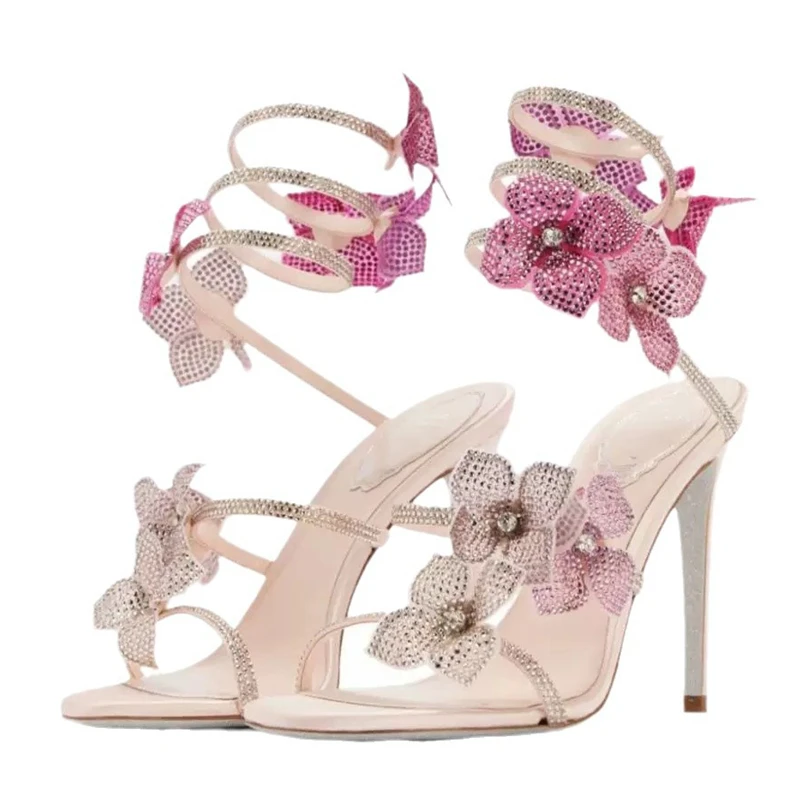 Street Fashion Dance - Eilyken Sexy cristal fleur mince talons