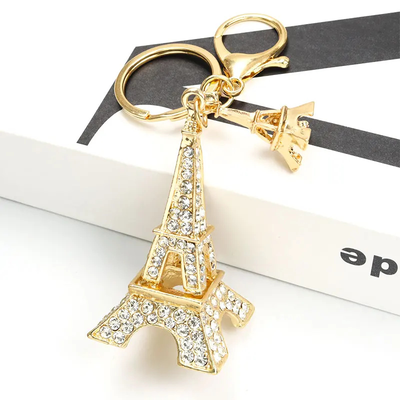 Street Fashion Paris - Tour Eiffel raffinée style strass porte-clés