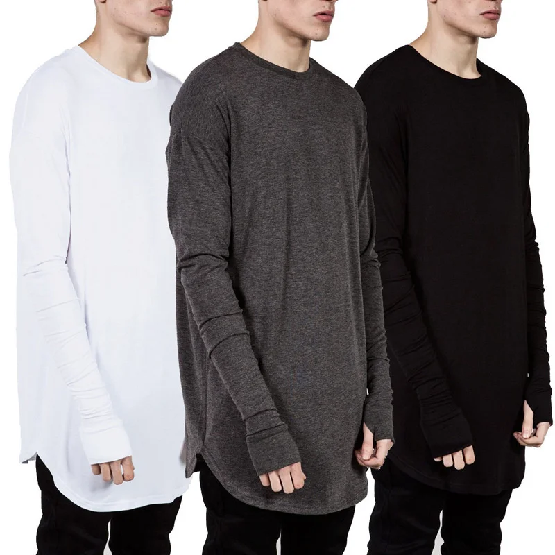 Longline Tee Oversized - T-shirt long à manches longues avec