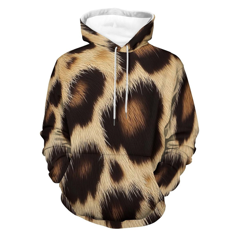 Sweat à capuche imprimé léopar - Graphic Hoodie Streetwear avis et prix