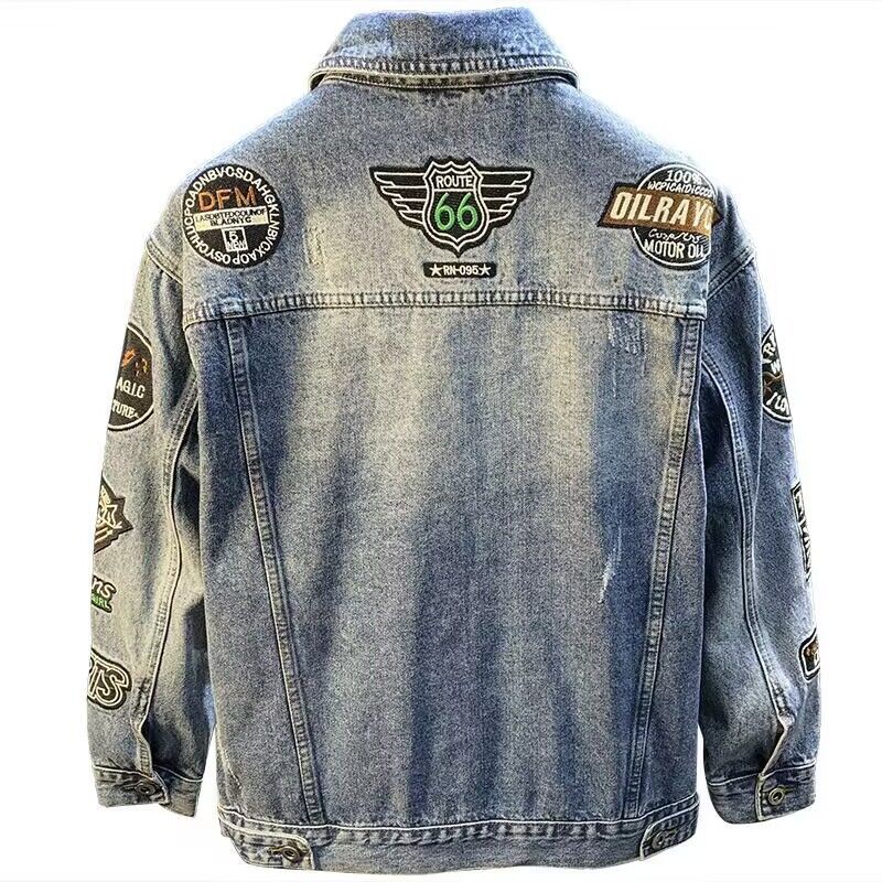Hommes haute rue broderie Patc - Street Fashion Jacket Men avis et prix