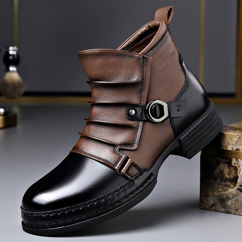Bottes de moto rétro pour homm - Street Fashion Designer avis et prix