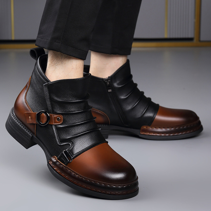Bottes de moto rétro pour homm - Street Fashion Designer avis et prix