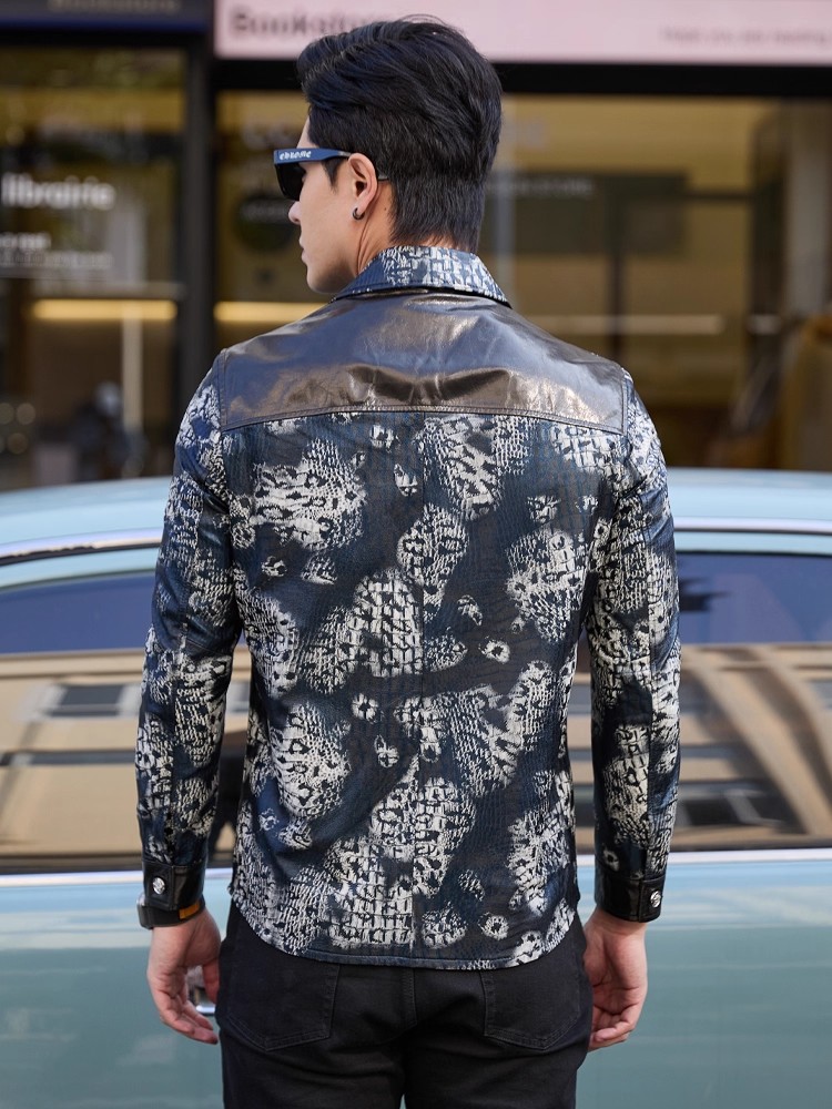 Veste de luxe en cuir véritabl - Street Fashion Jacket Men avis et prix