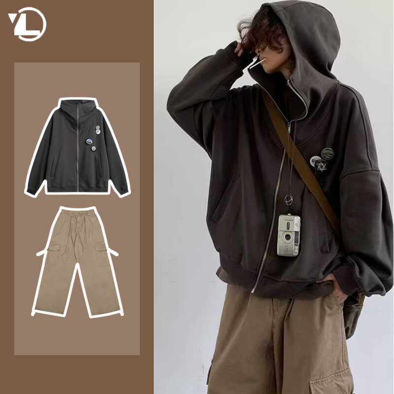 Ensemble décontracté d'automne - Street Fashion Jacket Men avis et prix