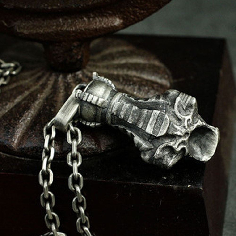 Collier pendentif tête de mort - Queen Street Fashion avis et prix