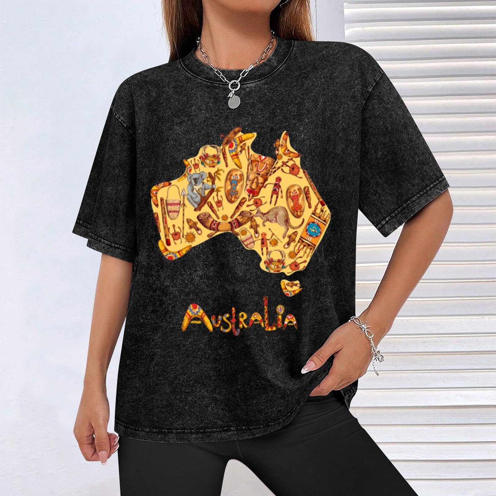 T-shirt décontracté à la mode  - Street Fashion Australia avis et prix
