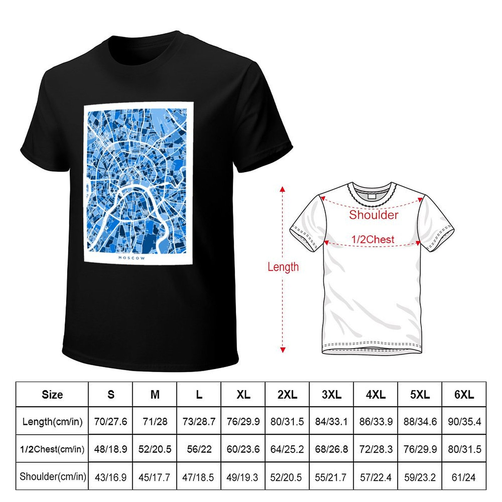 T-shirt à manches courtes déco - Street Fashion Moscow avis et prix