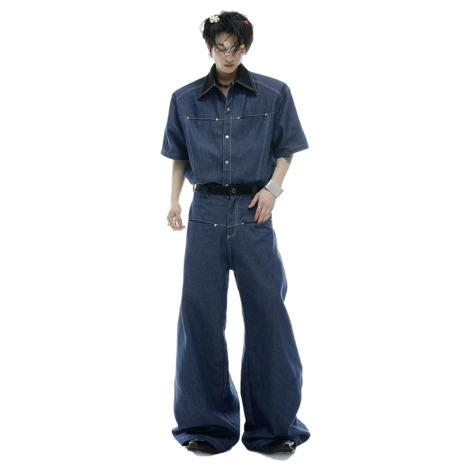 Ensemble assorti en jean pour  - Street Fashion American avis et prix
