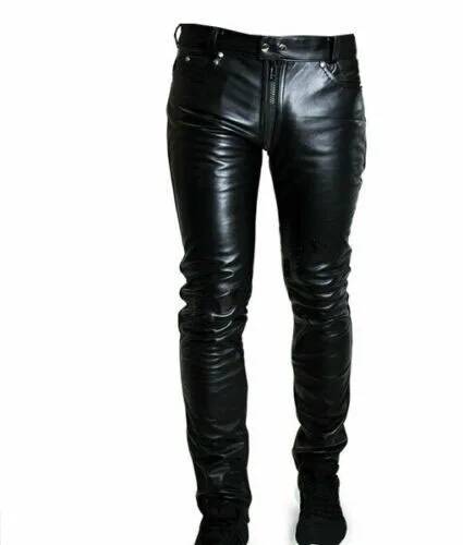 Pantalon en cuir décontracté p - Queen Street Fashion avis et prix