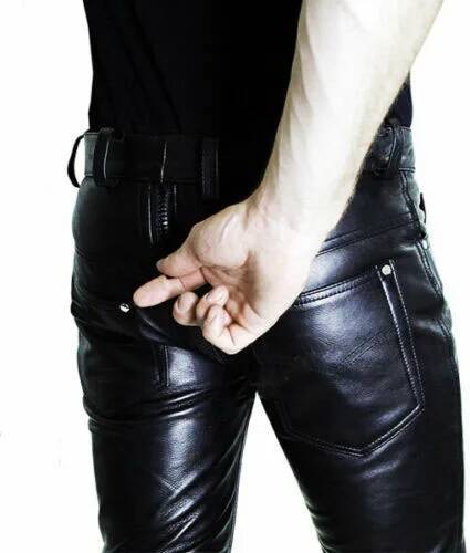 Pantalon en cuir décontracté p - Queen Street Fashion avis et prix
