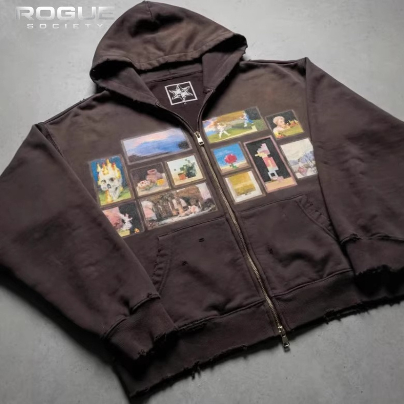 Hauts d'extérieur décontractés - Graphic Hoodie Streetwear avis et prix