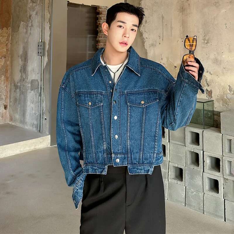 LUZHEN personnalité Denim vest - Street Fashion Jacket Men avis et prix