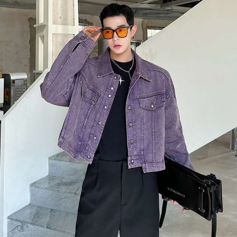 LUZHEN personnalité Denim vest - Street Fashion Jacket Men avis et prix