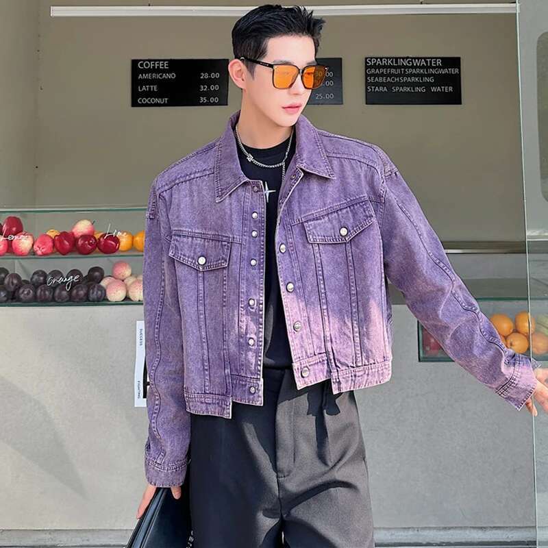 LUZHEN personnalité Denim vest - Street Fashion Jacket Men avis et prix