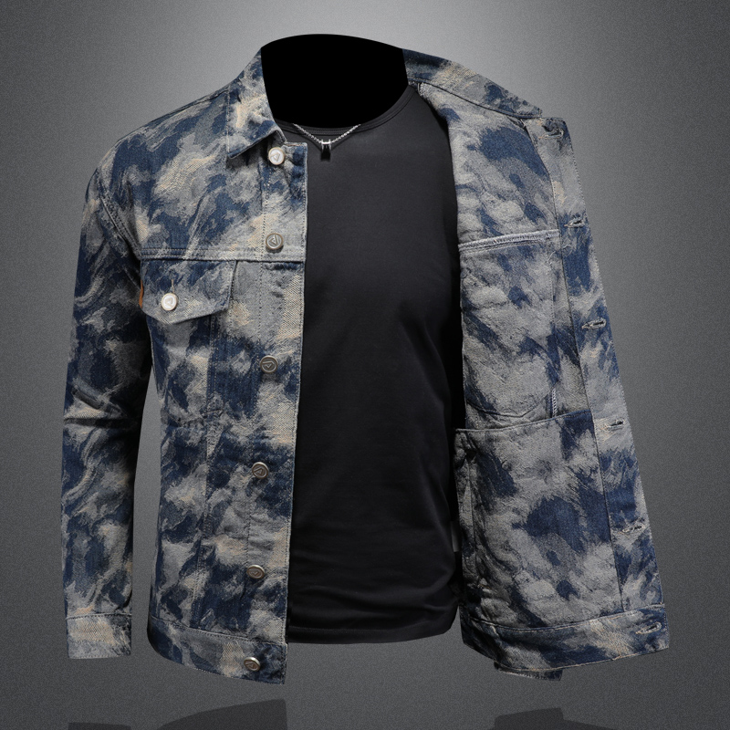 Veste en jean vintage pour hom - Street Fashion Jacket Men avis et prix