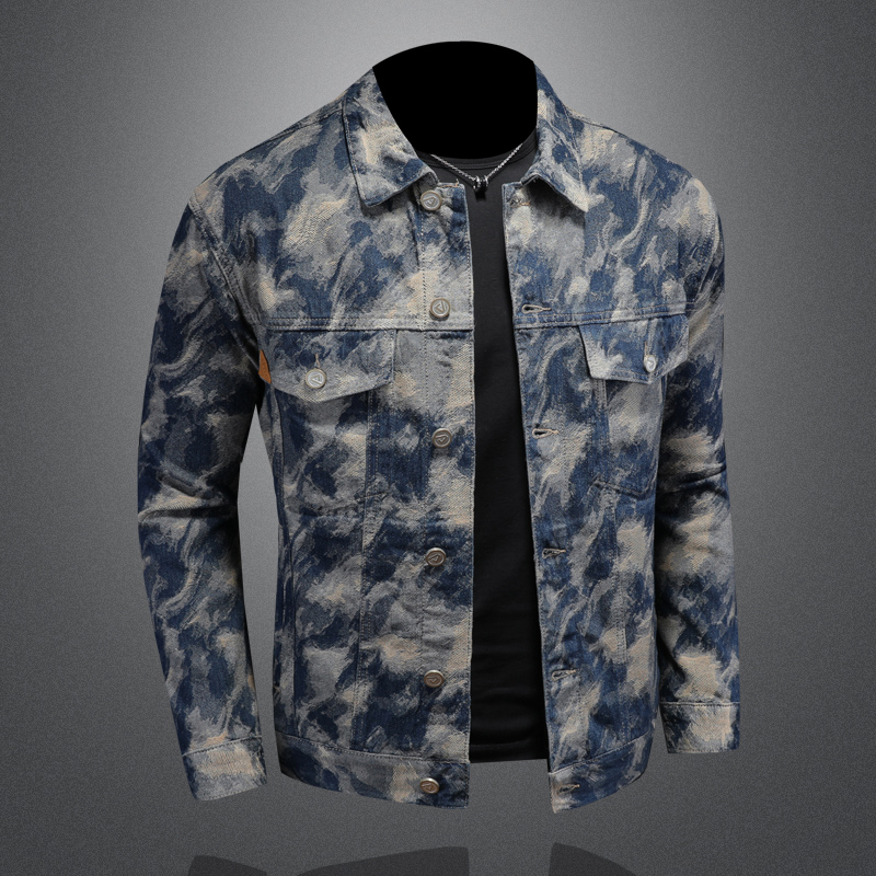 Veste en jean vintage pour hom - Street Fashion Jacket Men avis et prix