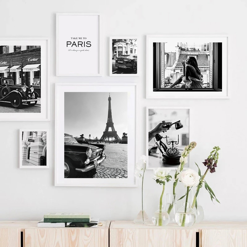 Affiches noires et blanches à  - Street Fashion Paris avis et prix