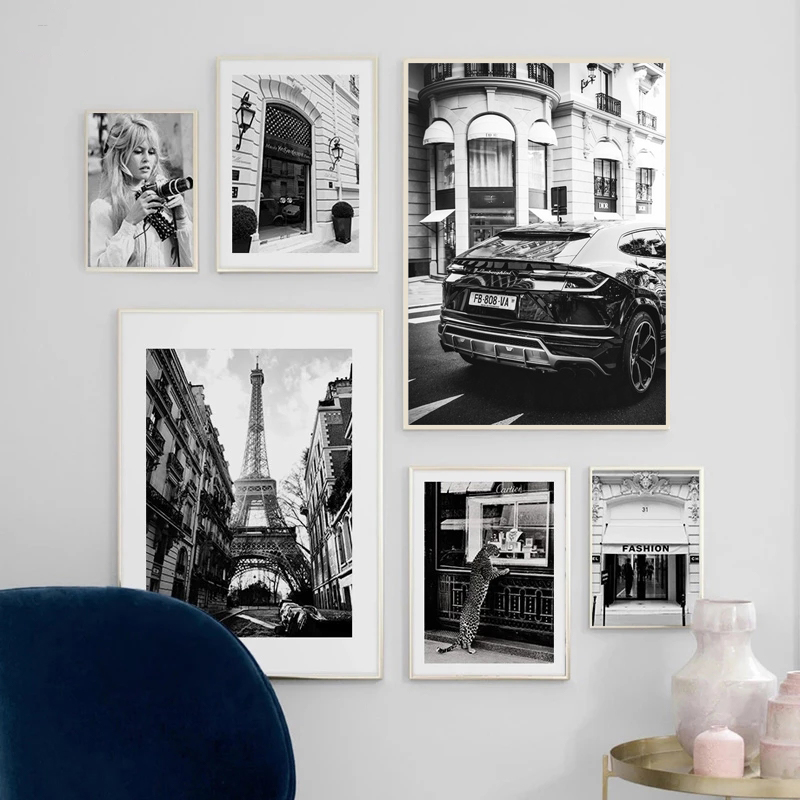 Affiches noires et blanches à  - Street Fashion Paris avis et prix
