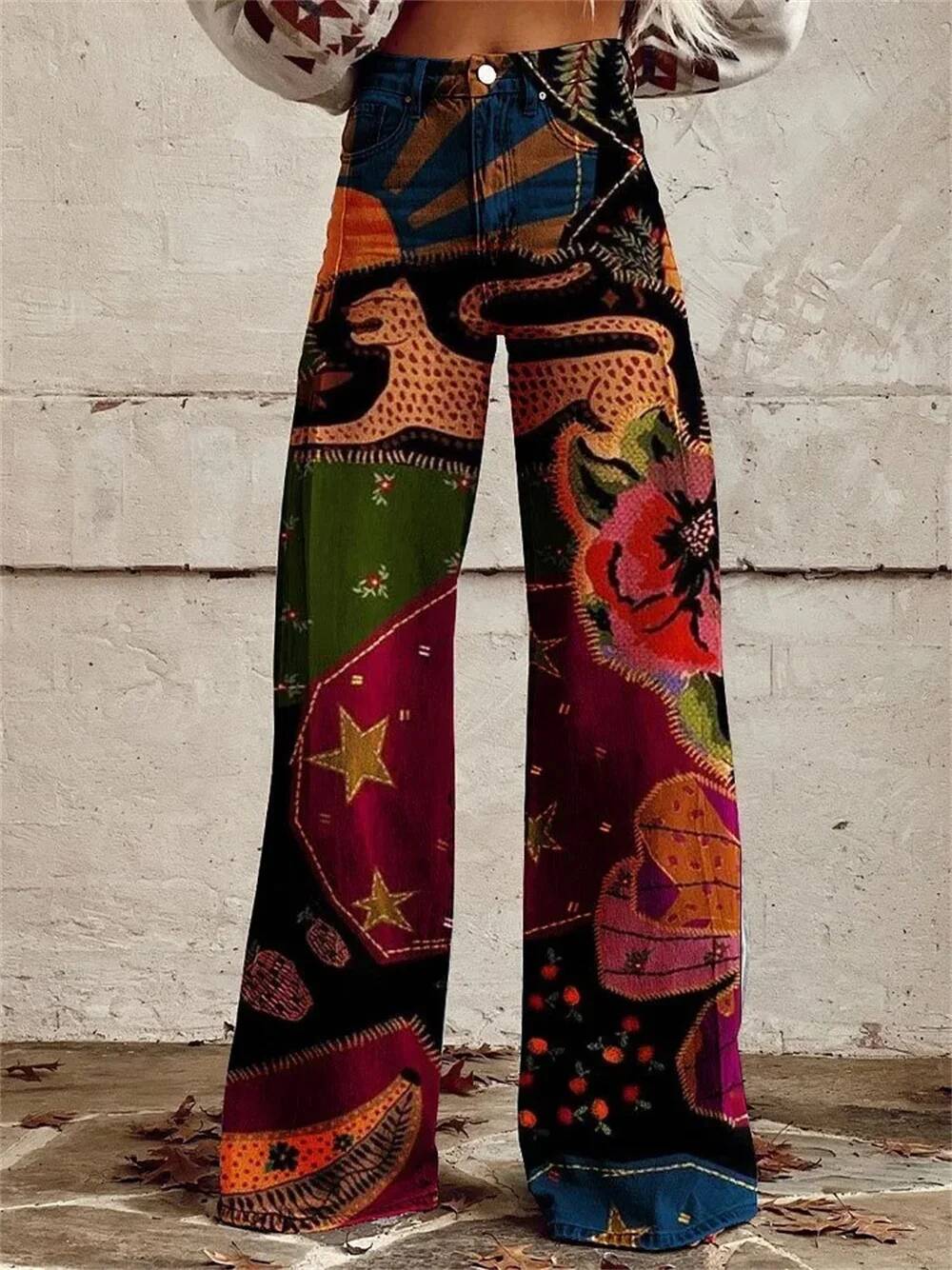 Pantalon en jean ample taille  - Street Fashion Taiwan avis et prix