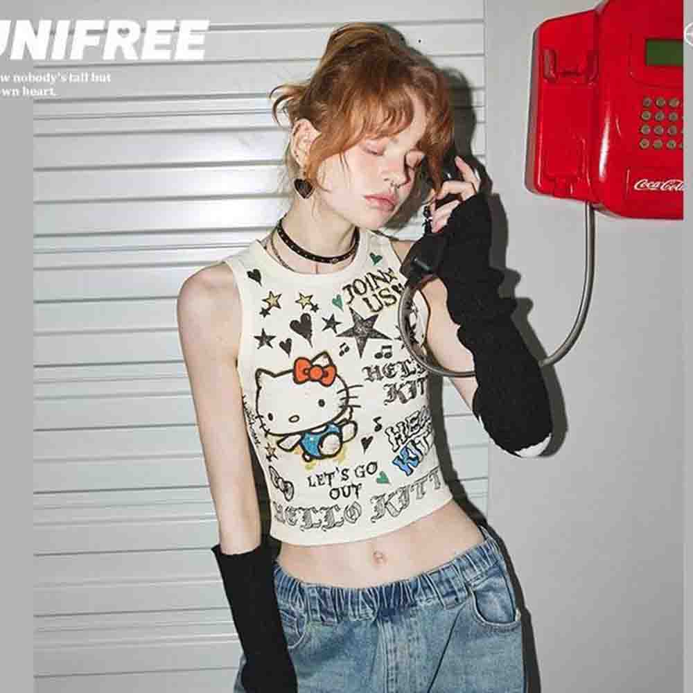 Sanrio Hello Kitties – Haut co - Street Fashion Anime avis et prix