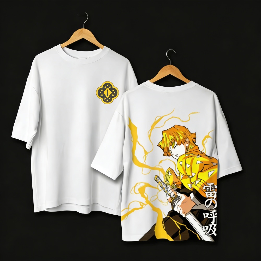 T-shirt imprimé Demon Slayer A - Street Fashion Anime avis et prix