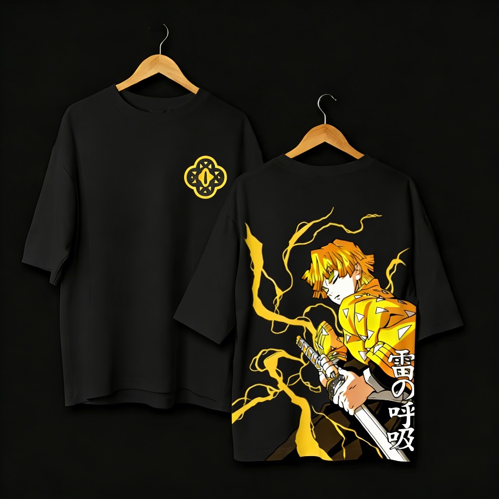 T-shirt imprimé Demon Slayer A - Street Fashion Anime avis et prix