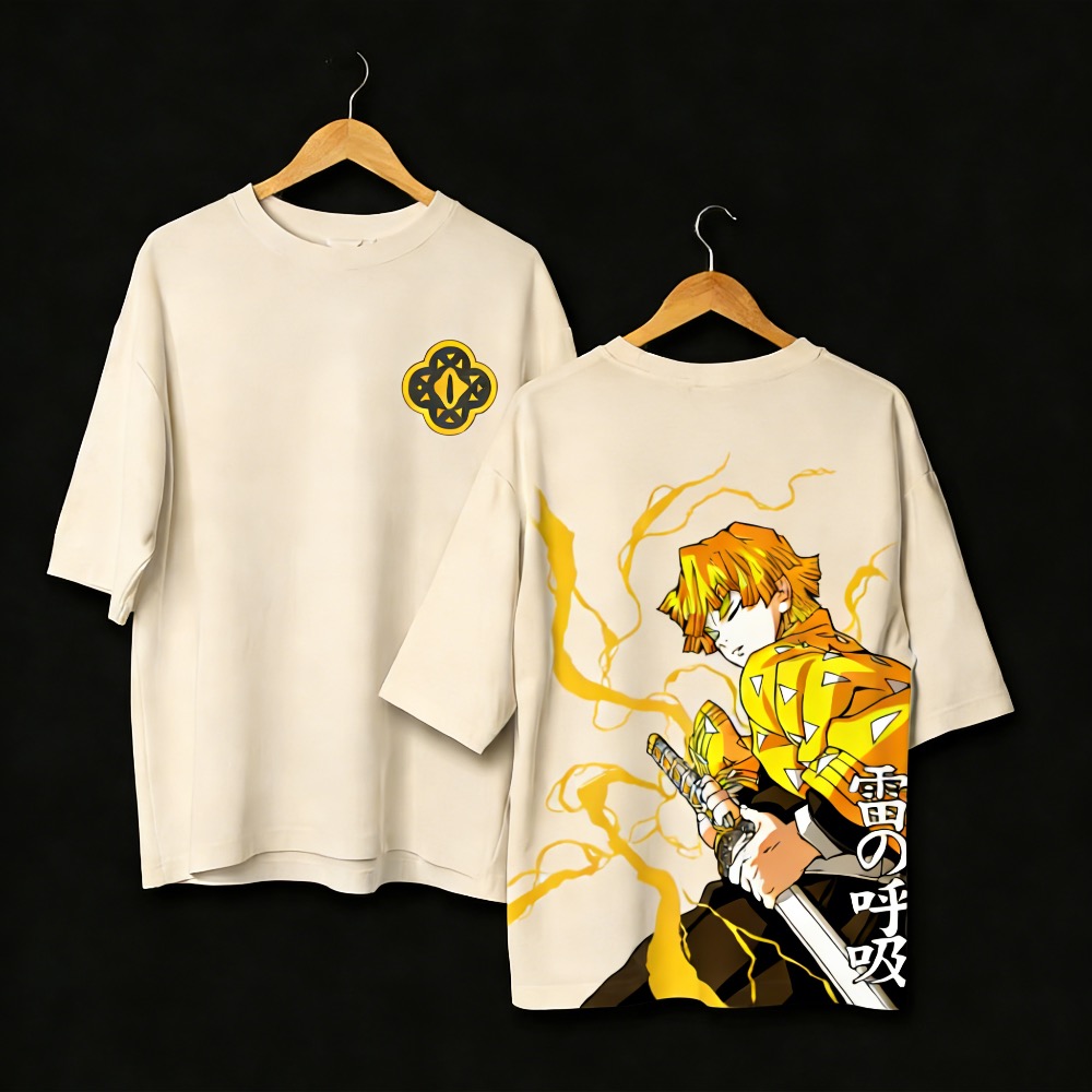 T-shirt imprimé Demon Slayer A - Street Fashion Anime avis et prix