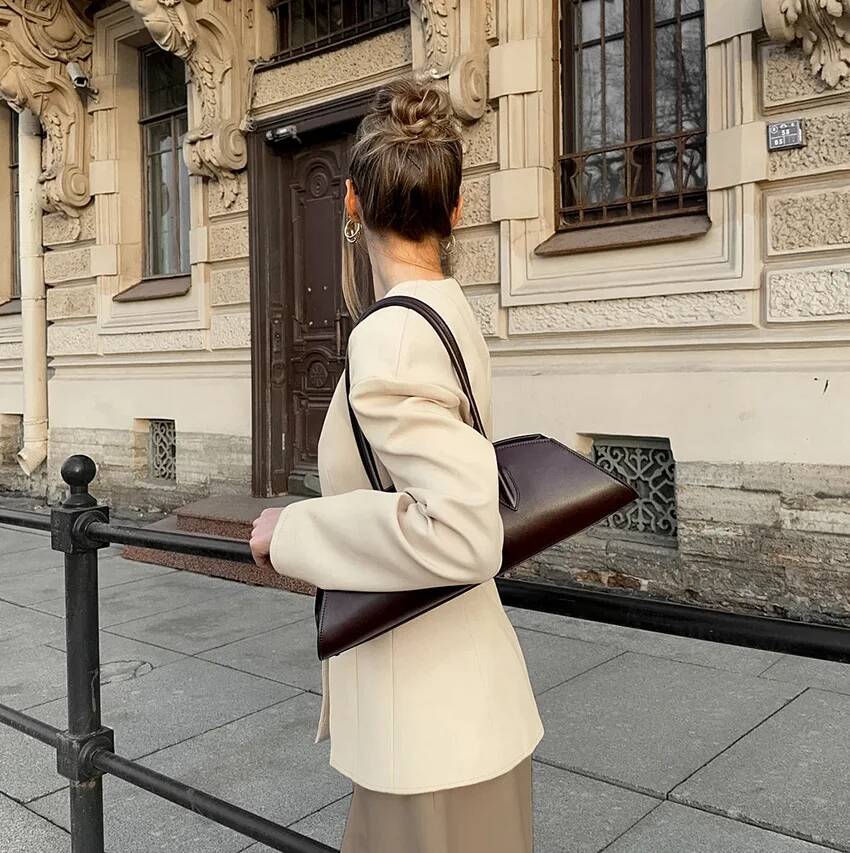 Blazer ajusté pour femme, col  - Street Fashion Taiwan avis et prix