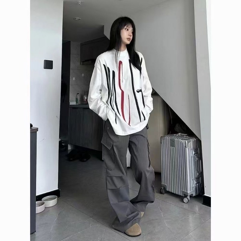 Sweat-shirt ample à col rond p - Longline Tee Oversized avis et prix